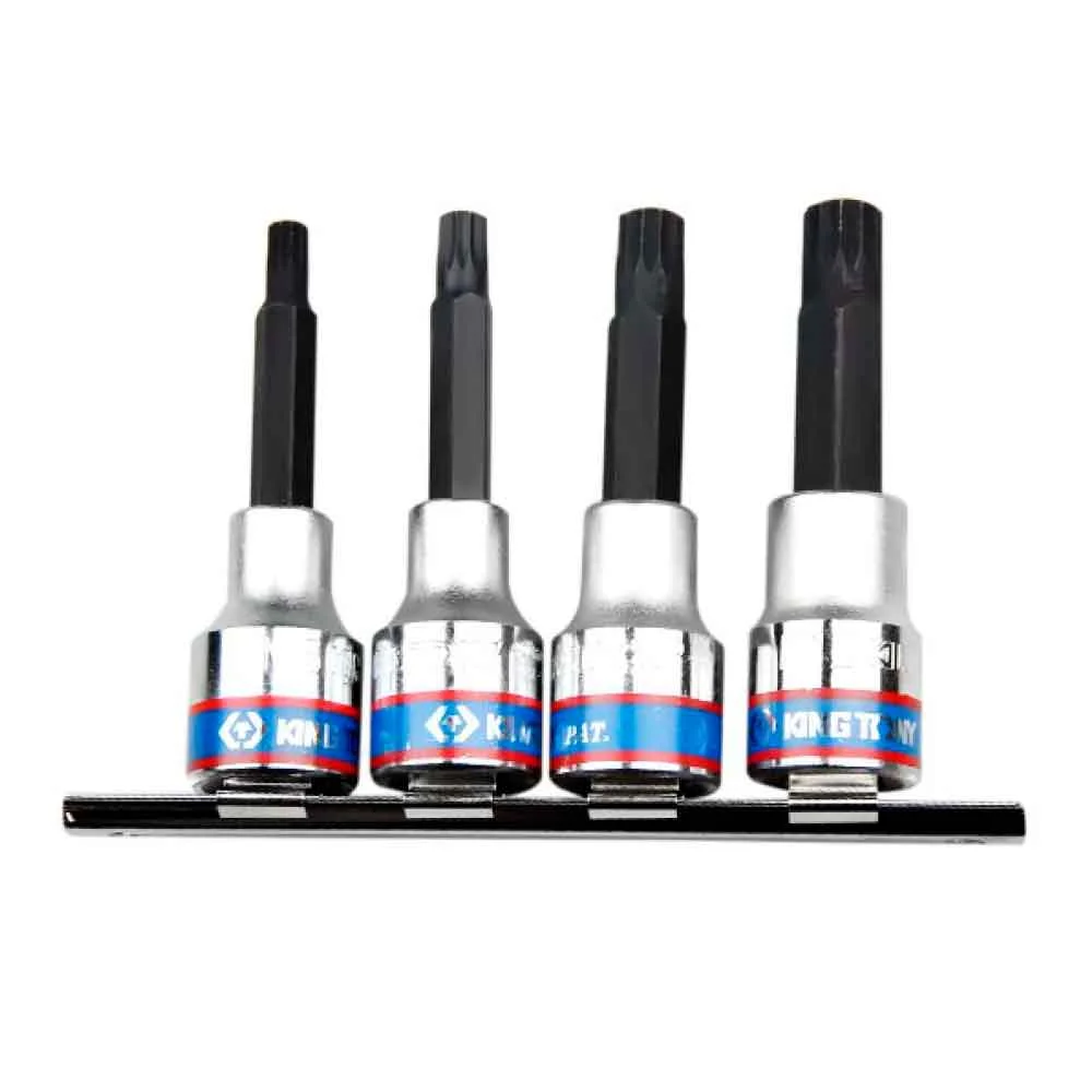 Jogo de chave soquete multidentada Longa Kit 4pçs